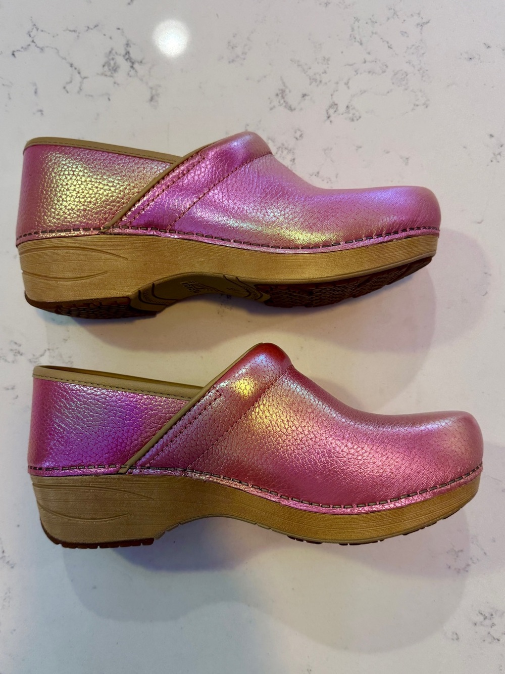 Dansko Professional XP 2.0 clogs iridescent pink leather 39 8.5 - Picture 6 of 10